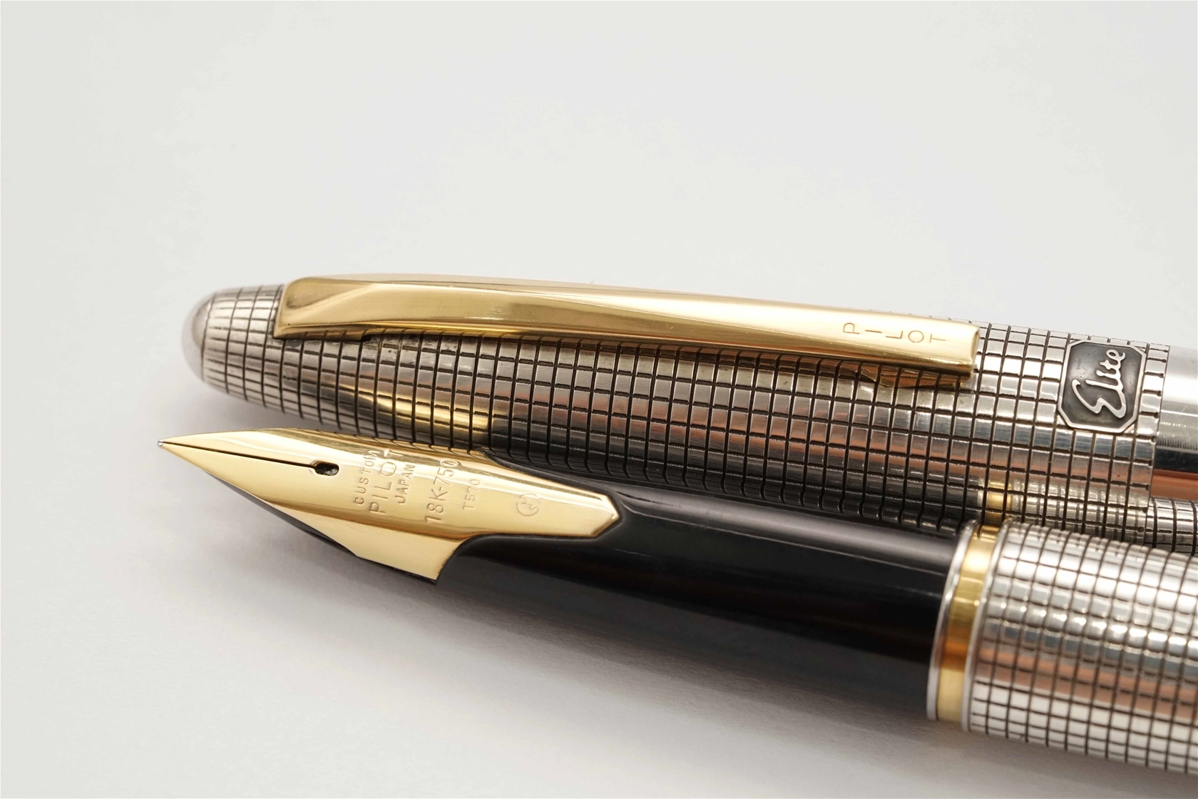Pilot Sterling Elite Silver 18K F Pocket Pen Fountain 0 - Custom